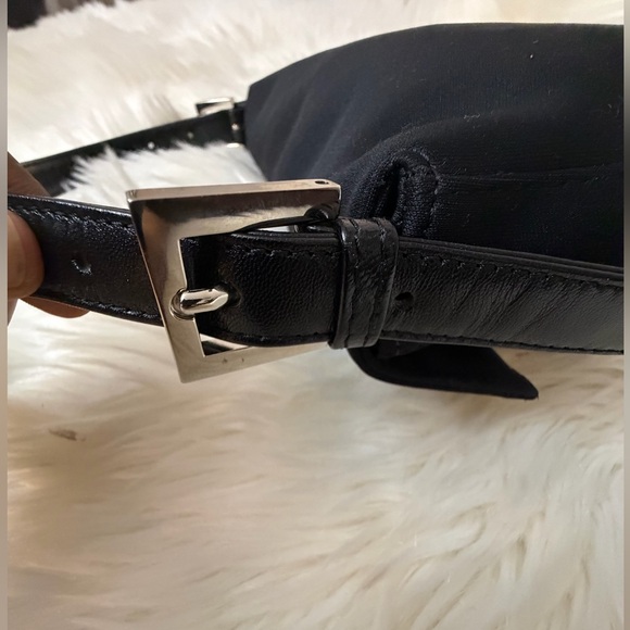 Vintage 00's Fendi Black Neoprene Baguette
Bag with Silver Accent. - Picture 9 of 16